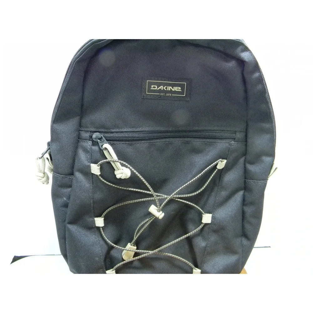 Dakine Sling Backpack Black Tan Single Strap Bungee Crossbody Outdoor Bag
